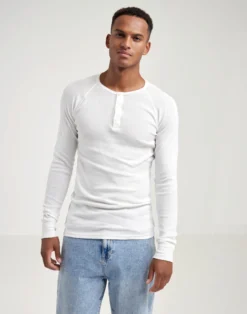 Premium classic - langærmet t-shirt mænd bomuld