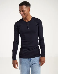 Premium classic - langærmet t-shirt mænd bomuld