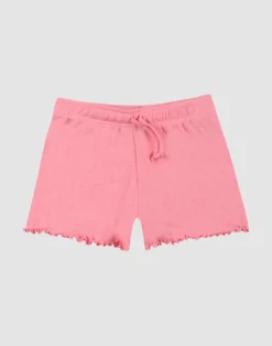 Shorts med hulmønster i merinould til børn