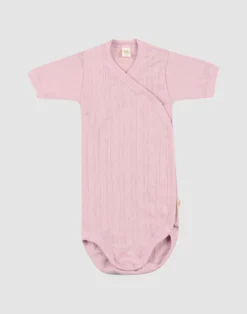 Slå-om body i bomuld til baby