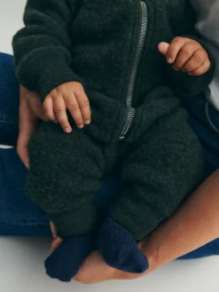 Strømper i merinould til baby (2-pak)