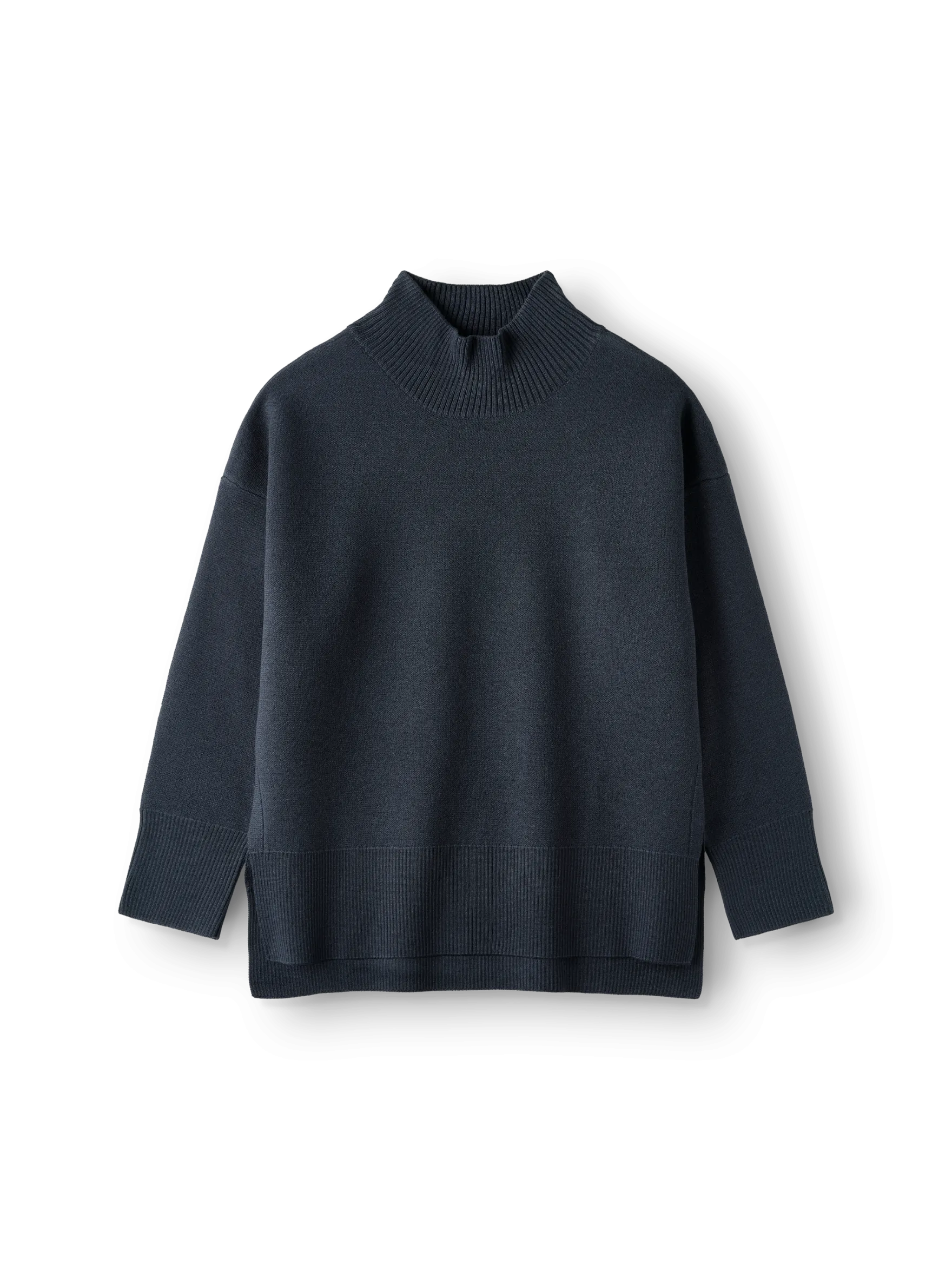 Sweater med højhals i merinould til kvinder