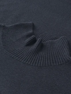Sweater med højhals i merinould til kvinder