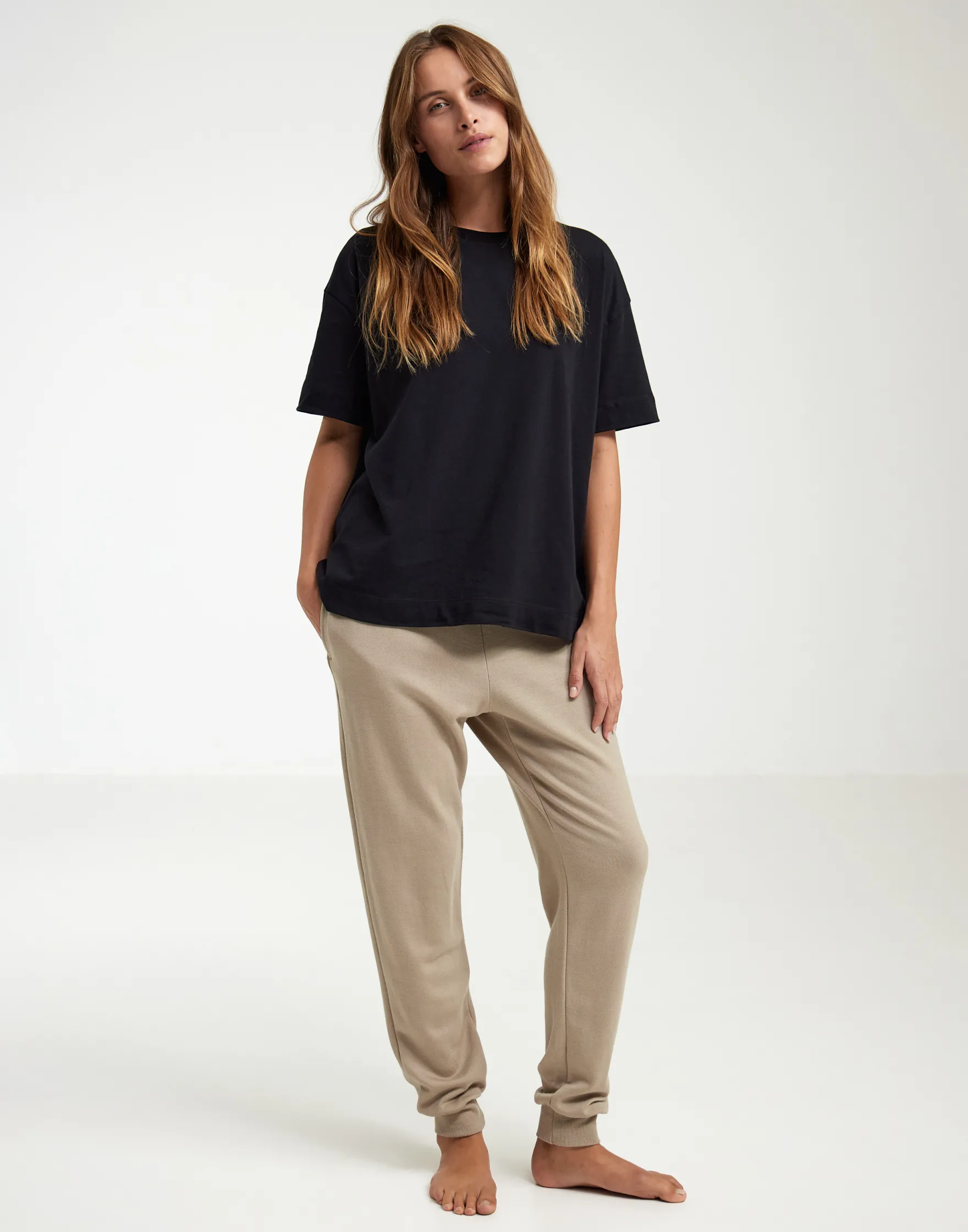 Sweatpants i merinould til kvinder