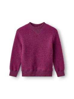 Sweatshirt i merinouldfleece til børn