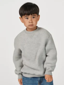 Sweatshirt i merinouldfleece til børn