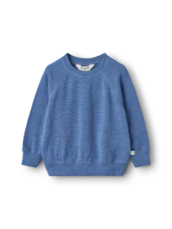 Sweatshirt i merinouldfrotté til baby