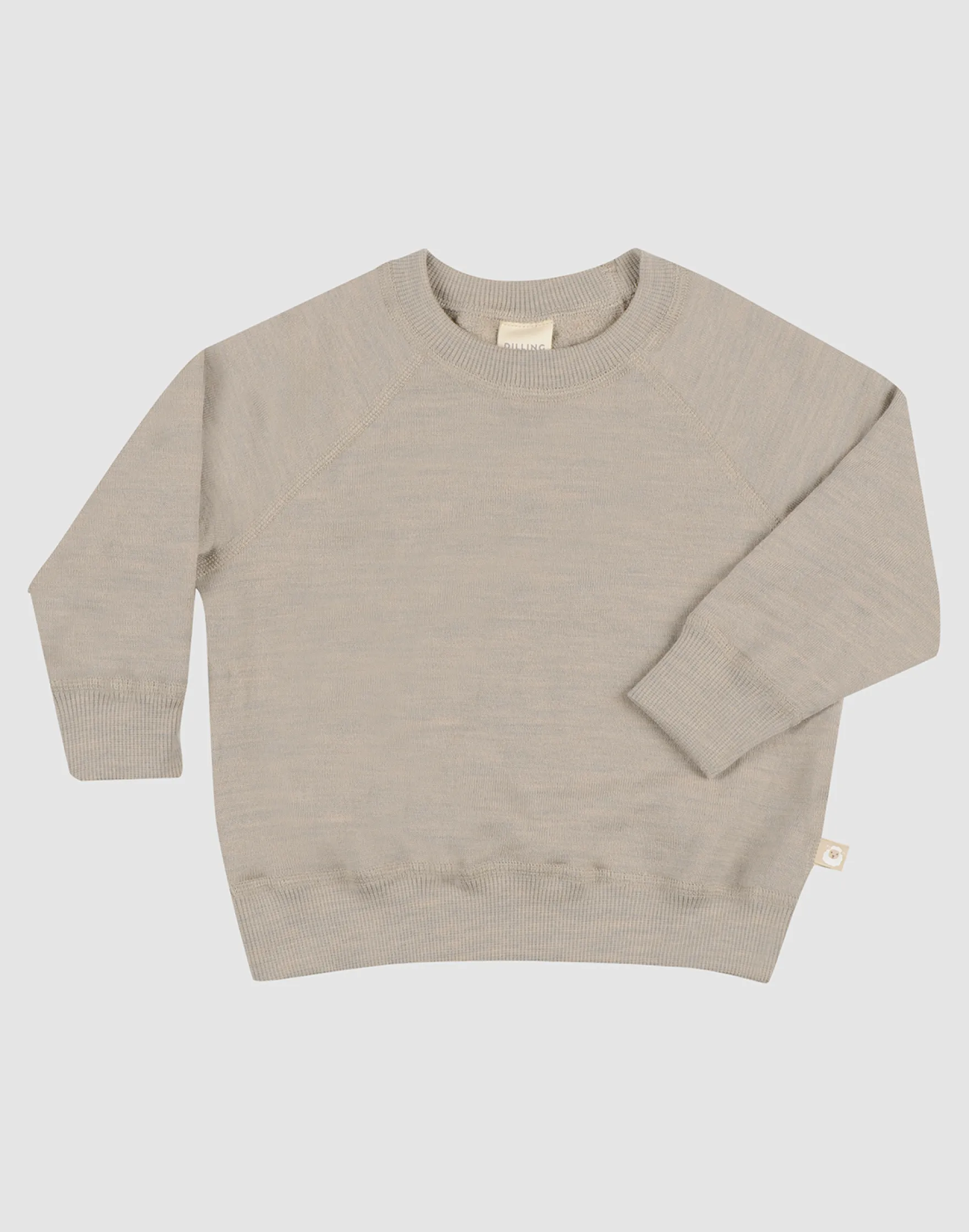 Sweatshirt i merinouldfrotté til baby