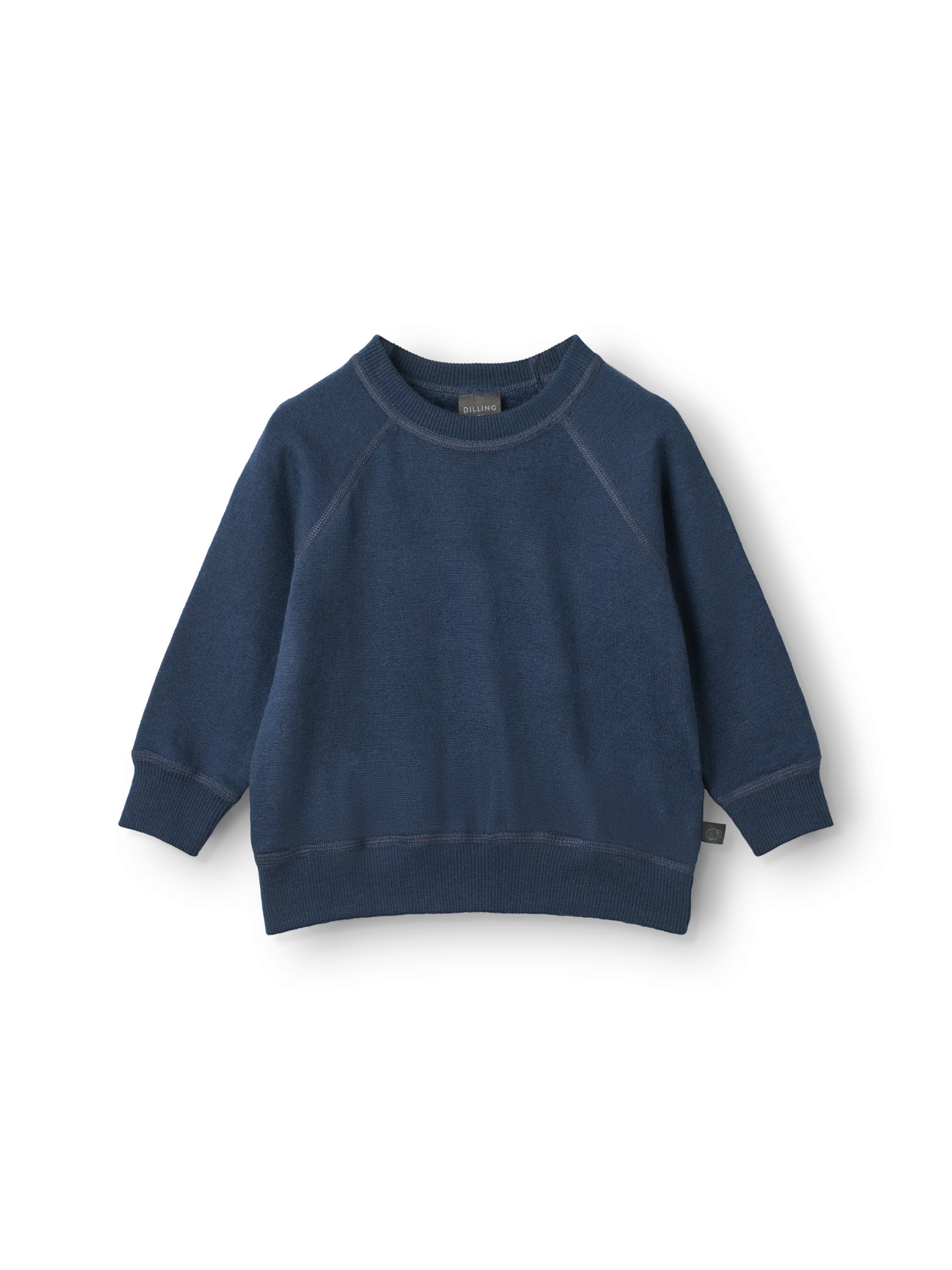 Sweatshirt i merinouldfrotté til baby