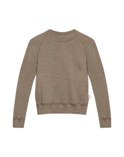 Sweatshirt i merinouldfrotté til børn