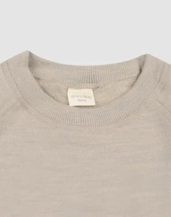 Sweatshirt i merinouldfrotté til børn