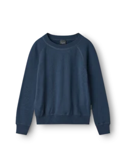 Sweatshirt i merinouldfrotté til børn