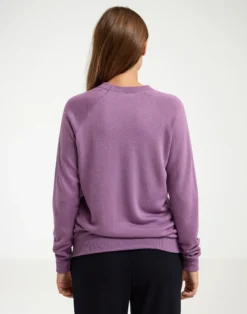 Sweatshirt i merinouldfrotté til kvinder