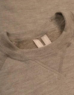 Sweatshirt i merinouldfrotté til kvinder