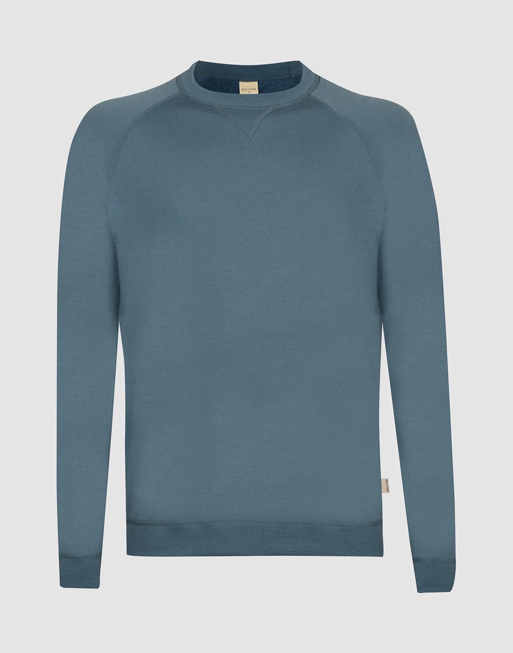 Sweatshirt i merinouldfrotté til mænd
