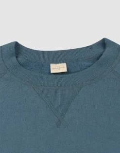 Sweatshirt i merinouldfrotté til mænd