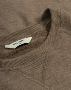Sweatshirt i merinouldfrotté til mænd