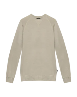 Sweatshirt i merinouldfrotté til mænd