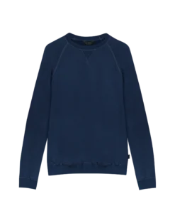 Sweatshirt i merinouldfrotté til mænd