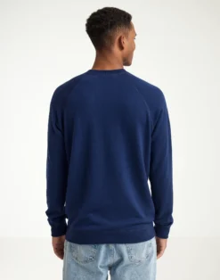 Sweatshirt i merinouldfrotté til mænd