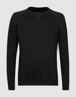 Sweatshirt i merinouldfrotté til mænd
