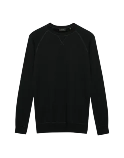 Sweatshirt i merinouldfrotté til mænd