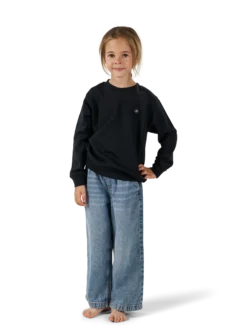 Sweatshirt i merinould til børn