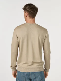Sweatshirt i merinould til mænd