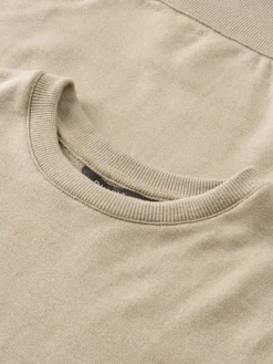 Sweatshirt i merinould til mænd