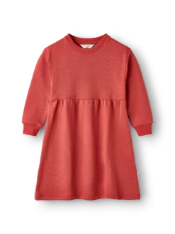 Sweatshirtkjole i merinould til børn