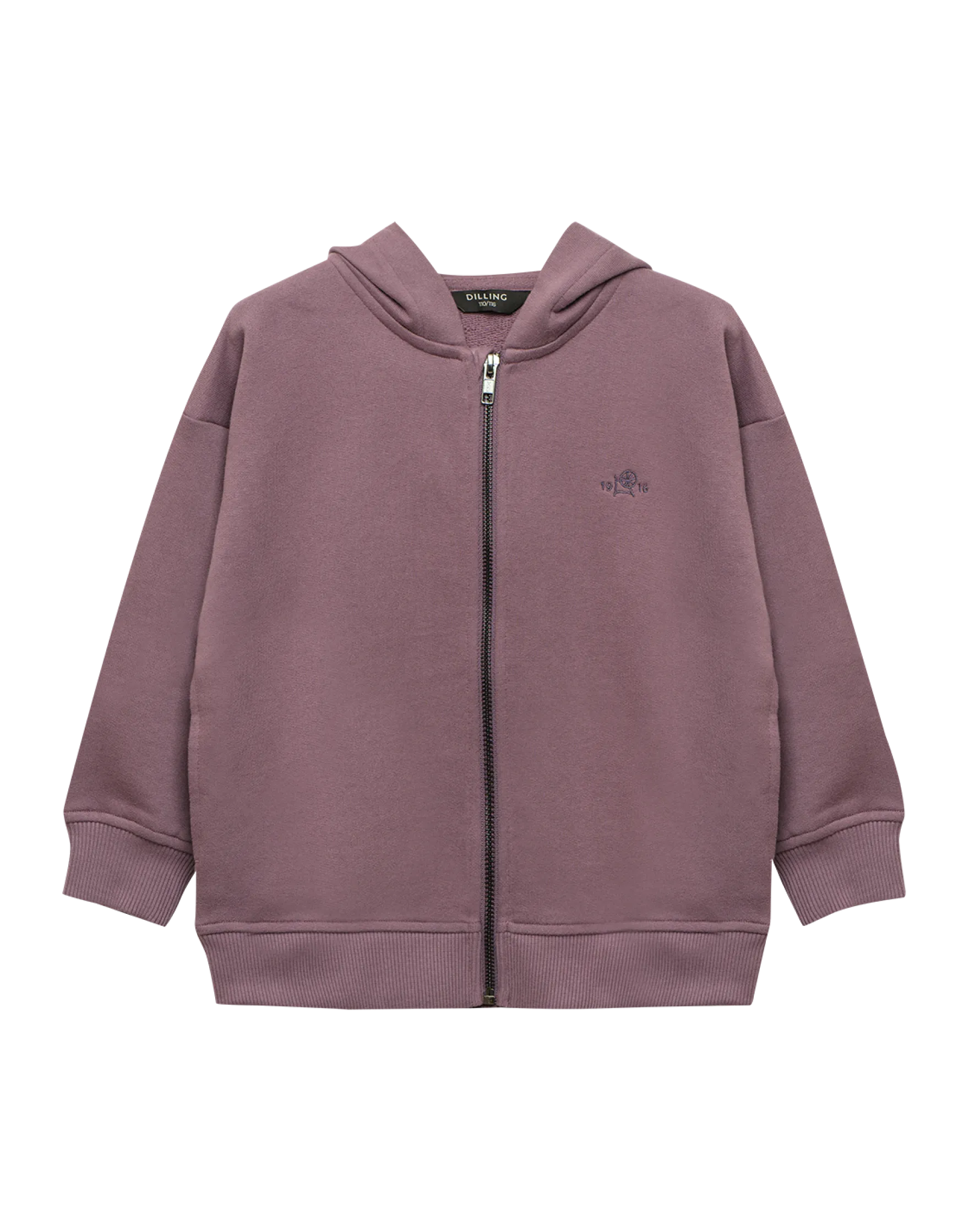 Sweatshirt med lynlås i bomuld til børn