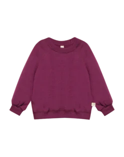 Sweatshirt med vide ærmer i merinouldfrotté til baby