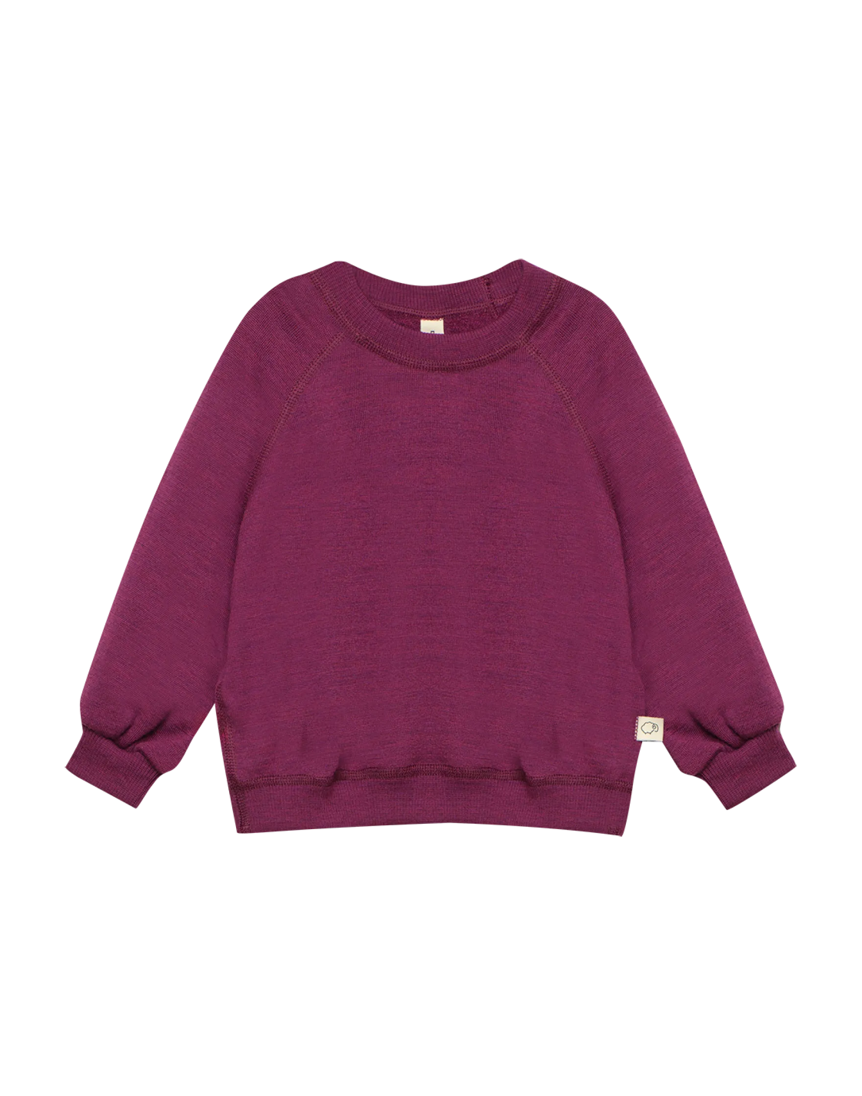 Sweatshirt med vide ærmer i merinouldfrotté til baby