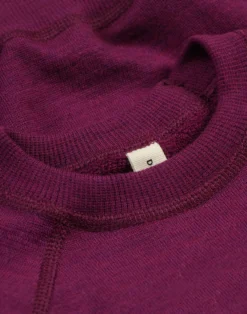 Sweatshirt med vide ærmer i merinouldfrotté til baby