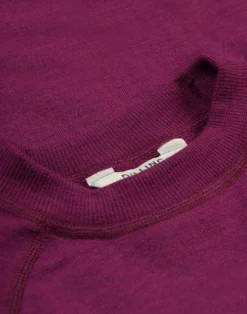 Sweatshirt med vide ærmer i merinouldfrotté til børn
