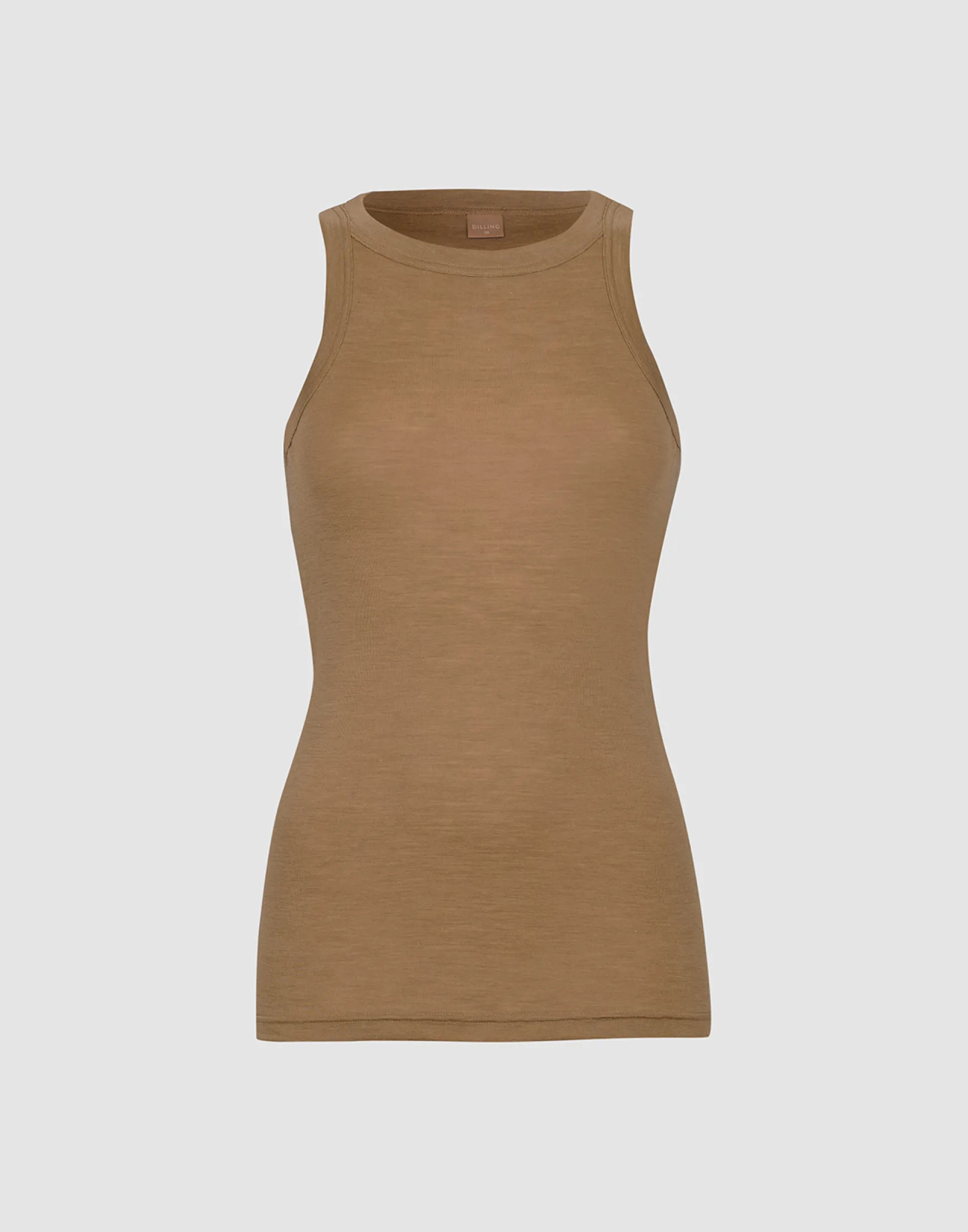 Tank top i merinould/silke til kvinder