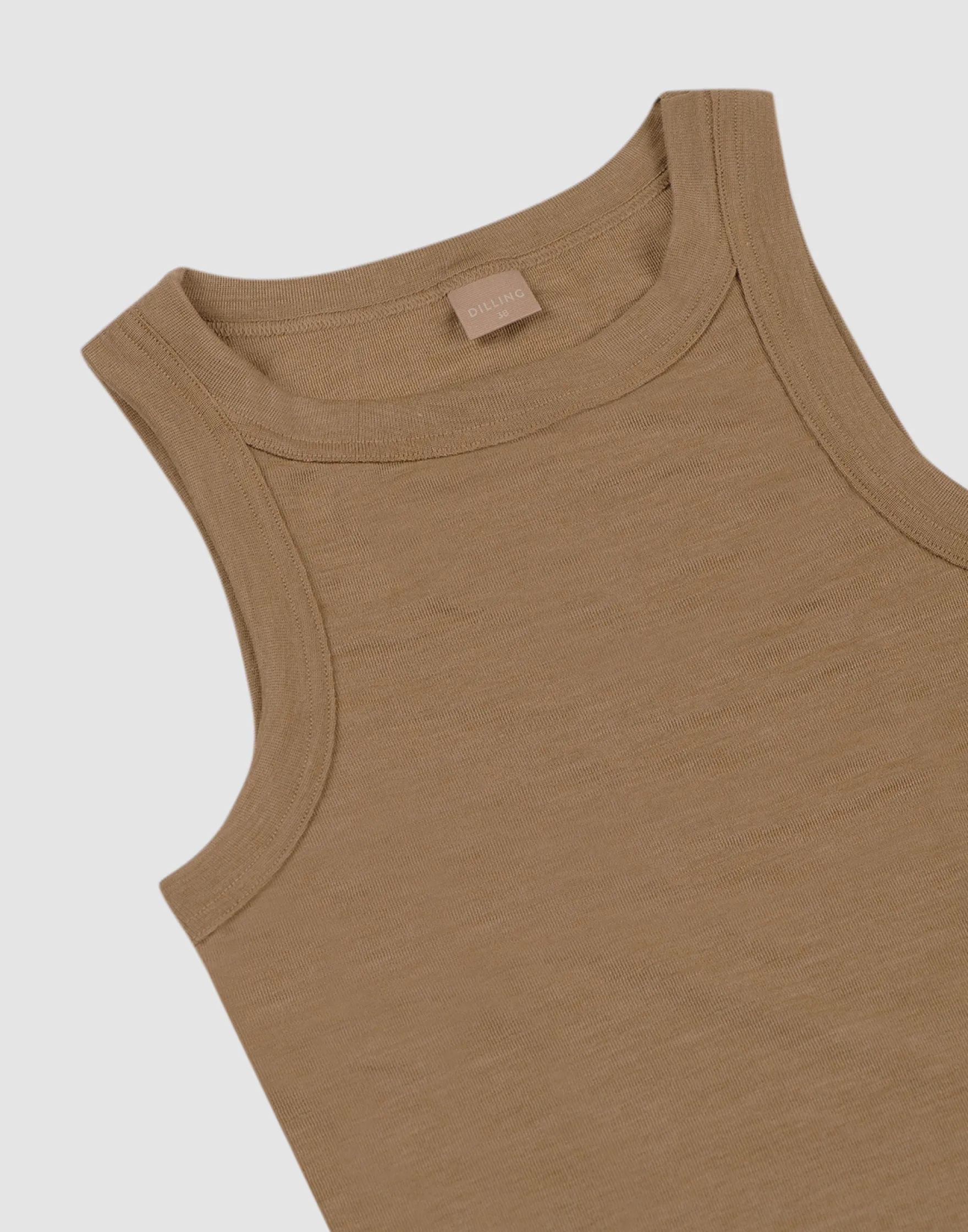 Tank top i merinould/silke til kvinder