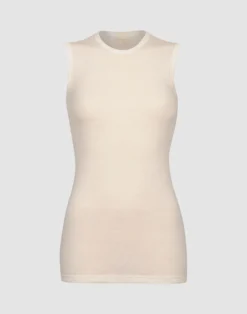 Tank top i merinould til kvinder