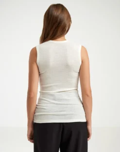 Tank top i merinould til kvinder