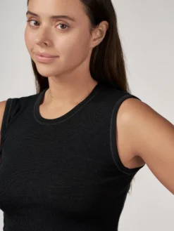 Tank top i merinould til kvinder