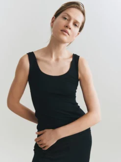 Tank top i merinould til kvinder