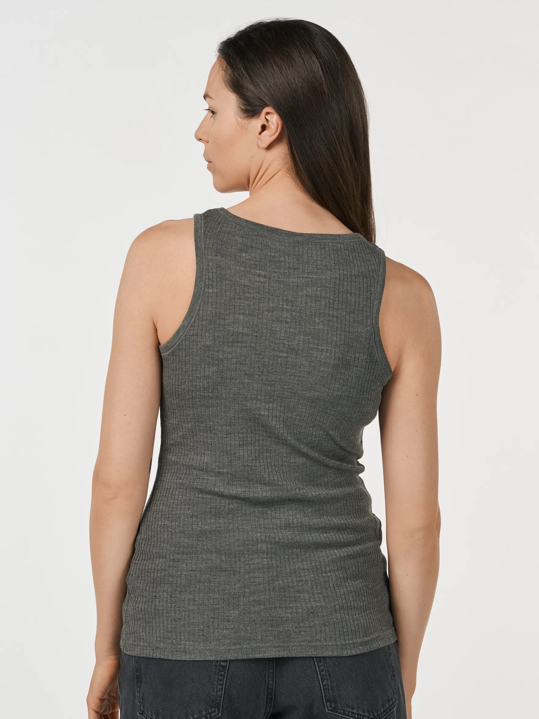 Tanktop i merinould til kvinder
