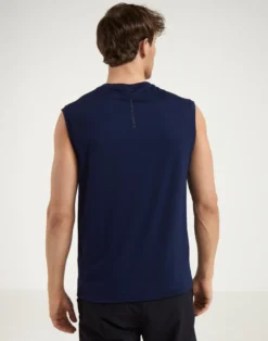 Tank top i merinould til mænd