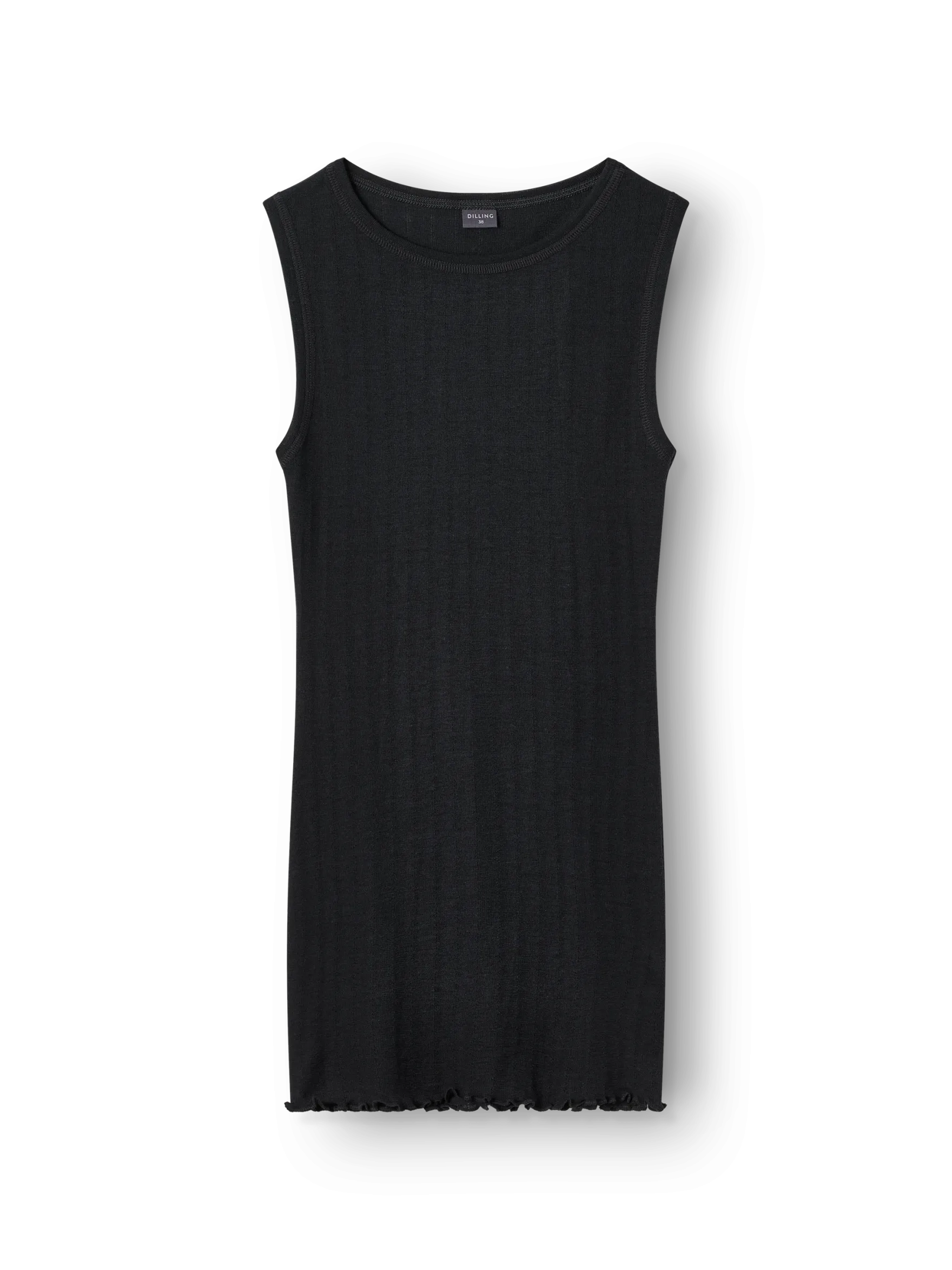 Tank top med hulmønster i merinould/silke til kvinder