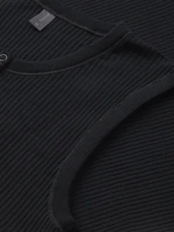 Tank top med knapper i merinould til kvinder