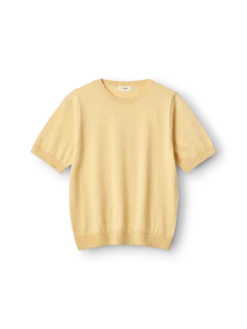 T-shirt i bomuldsstrik til kvinder