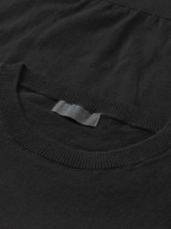 T-shirt i bomuldsstrik til kvinder