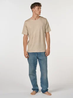 T-shirt i hør til mænd