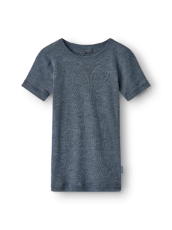 T-shirt i merinould/silke til børn