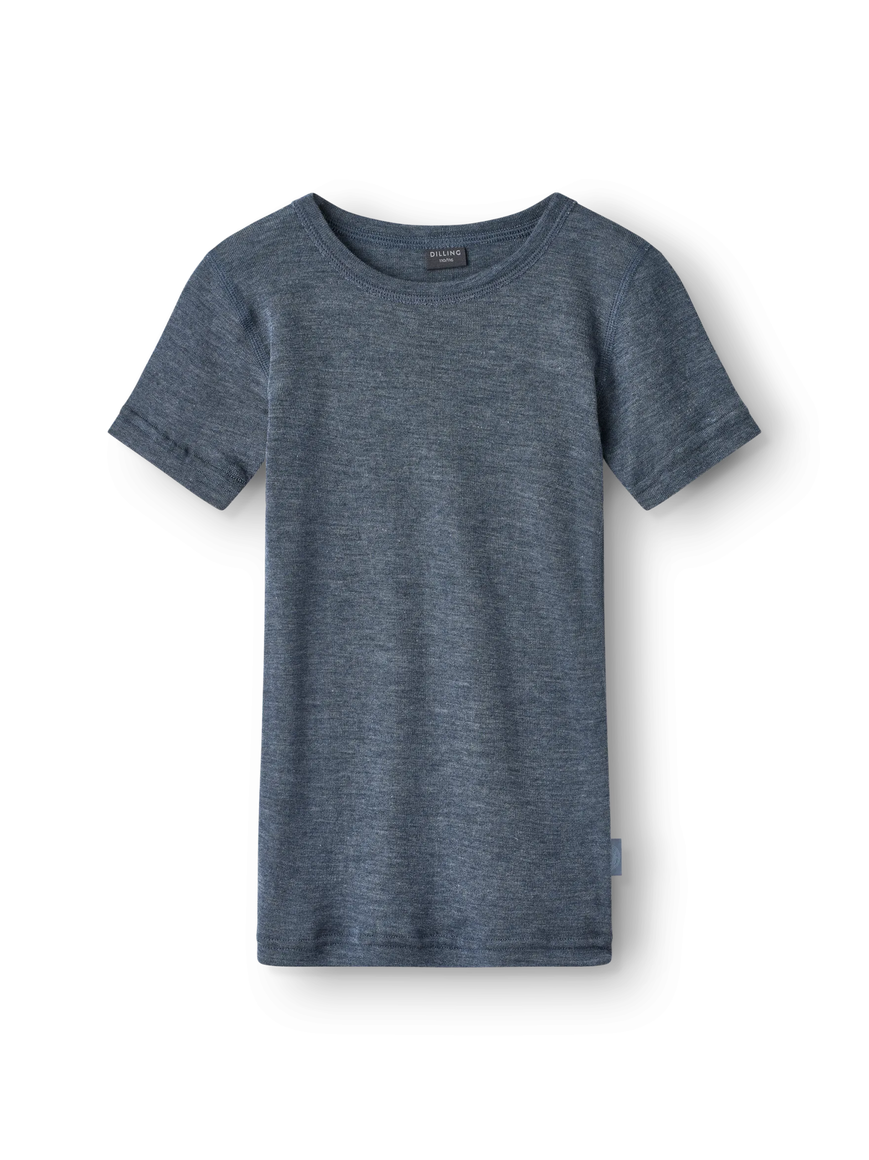 T-shirt i merinould/silke til børn